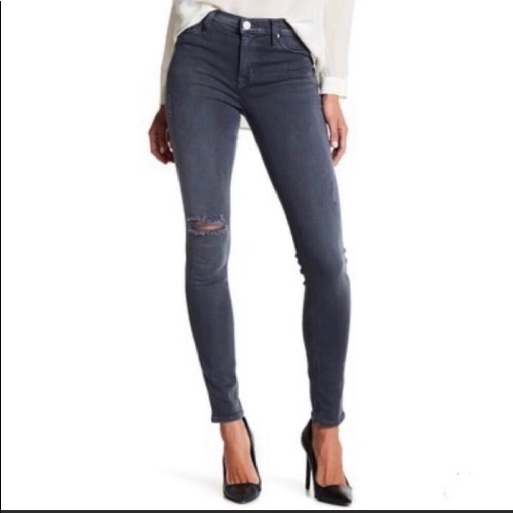 HUDSON👖Midrise NICO Super Skinny size 26 color dark ski Gray BRAND NEW WITH TAG
